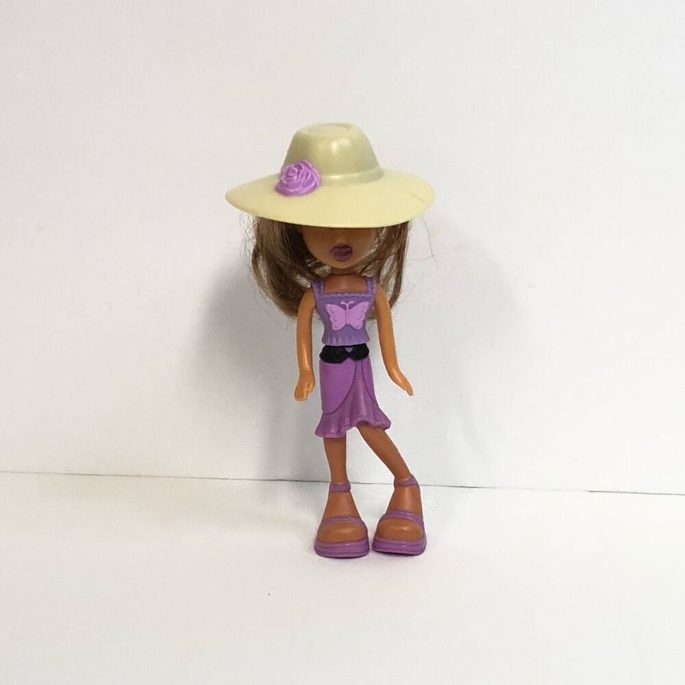 bratz yasmin fashion doll mcdonald’s 4 inch happy meal mini toy purple d…